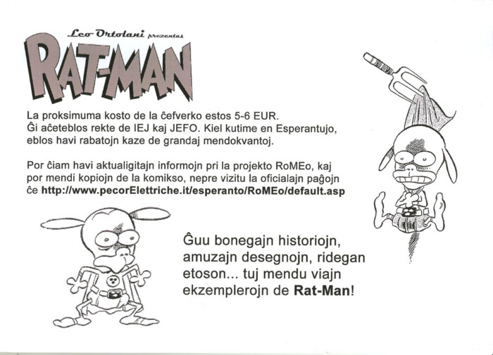 Rat-Man in Esperanto (versione 7)